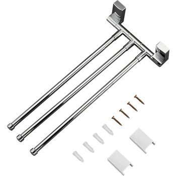 Полотенцедержатель Frap F18 F1813 поворотный Хром — фото 9, Полотенцедержатели