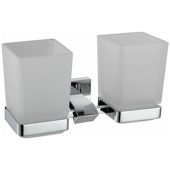 Стакан для зубных щеток Gappo G0708 двойной Хром — фото 1, Стаканы для зубных щеток