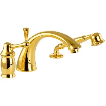 Смеситель на борт ванны Migliore Maya 18929 Золото — фото 1, Смесители на борт ванны