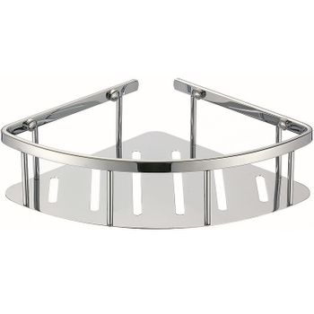 Полка корзина Viko V-761 угловая Хром — фото 1, Полки для ванной и душа