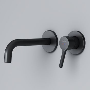 Смеситель для раковины AM.PM X-Joy S F85B72622 Черный матовый — фото 1, Смесители для раковины