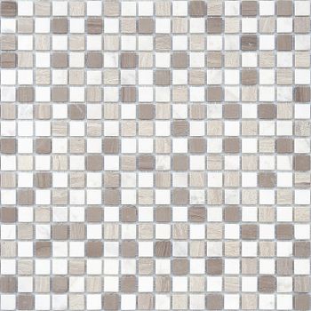 Мозаика Caramelle mosaic Pietrine 4 мм Pietra Mix 3 MAT 30,5x30,5 см — фото 1, Мозаика