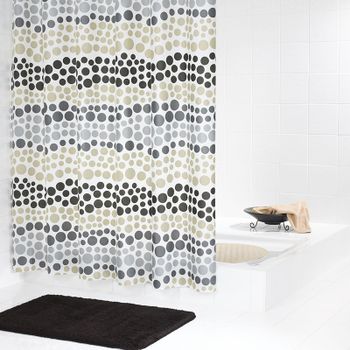 Штора для ванны Ridder Layer 180х200 32329 Бежевая Коричневая — фото 2, Шторы для ванной