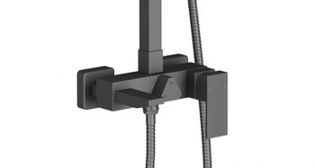 Душевая система Timo Selene SX-1030/03 Черный — фото 4, Душевые стойки