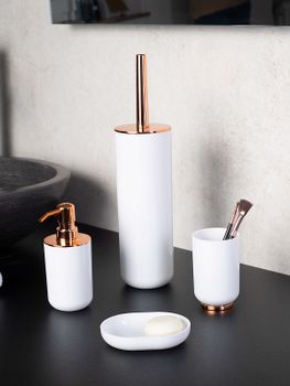 Ершик для унитаза Ridder Alba 2015481 Медь Белый — фото 2, Ершики для унитаза