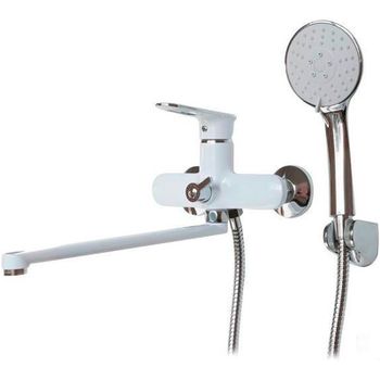 Смеситель для ванны Frap H49 F2249 универсальный Белый Хром — фото 1, Смеситель для ванны