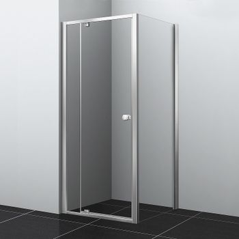Душевой уголок WasserKRAFT Aula 90х90 11P03 профиль Хром стекло прозрачное — фото 1, Квадратные душевые уголки