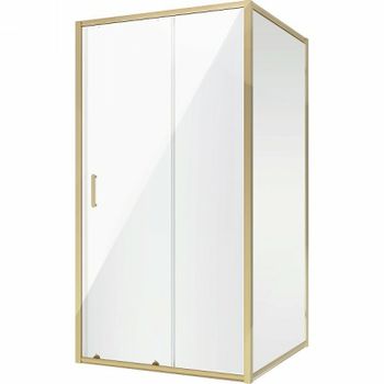 Душевой уголок Niagara Nova 100х90 NG-42-10AG-A90G профиль Холодное золото стекло прозрачное — фото 1, Прямоугольные душевые уголки