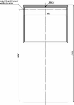 Зеркало Allen Brau Priority 90 1.31016.03 с подсветкой Латунь браш — фото 10, Зеркала в ванную комнату