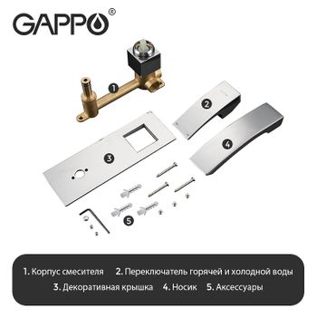 Товар: Смеситель для раковины Gappo G07 G1007-2 Хром - фото 7 Смеситель для раковины Gappo G07 G1007-2 Хром — фото 7, Смесители для раковины
