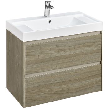 Тумба под раковину Roca Ona 80 A857630511 подвесная Темный вяз — фото 1, Тумбы под раковину