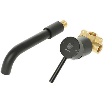 Смеситель для раковины Orange Karl M05-722b Черный — фото 2, Смесители для раковины