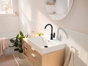 Смеситель для раковины Hansgrohe Rebris S 72536670 Черный матовый — фото 2, Смесители для раковины
