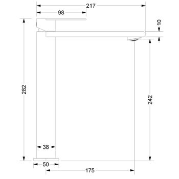 Смеситель для раковины Vincea Vogue (SS) VBF-2VS2BN Брашированный никель — фото 3, Смесители для раковины