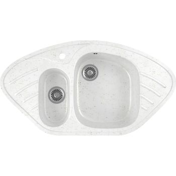 Кухонная мойка Domaci Бьелла DMC-14 DMC-14-331 Белая — фото 1, Кухонные мойки