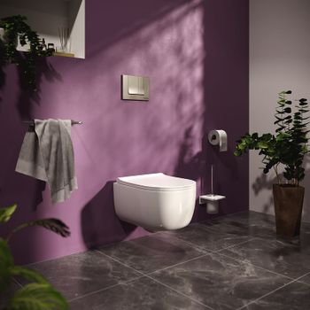 Инсталляция Berges Novum 040242 для унитаза с клавишей смыва Хром матовый — фото 7, Инсталляции для унитазов