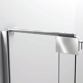 Душевая дверь Vincea Extra 90 VDP-1E8090CL профиль Хром стекло прозрачное — фото 4, Распашные душевые двери