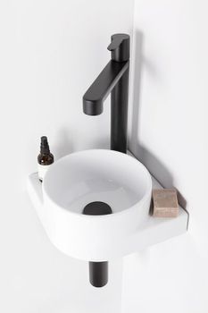 Смеситель для раковины Ravak Puri PU 015.20 X070182 Черный матовый — фото 4, Смесители для раковины