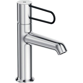 Смеситель для раковины Jacob Delafon Odeon Rive Gauche E21028-BL-CP Хром Черный — фото 1, Смесители для раковины