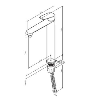 Смеситель для раковины AM.PM Func F8F92022 Черный матовый — фото 9, Смесители для раковины