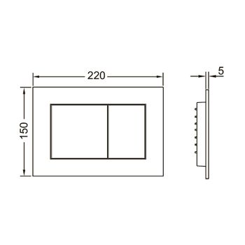 Комплект унитаза Damixa Jupiter DX77C1738SC с инсталляцией Tece Profil 9400412 с сиденьем Микролифт и клавишей смыва Хром глянцевый — фото 11, Комплекты унитаз + инсталляция