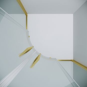 Душевой уголок Grossman Cosmo 100х100 301.K33.02.1010.32.00 профиль Золото сатин стекло прозрачное — фото 5, Душевые уголки четверть круга