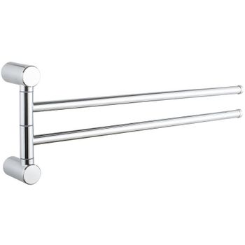 Полотенцедержатель Haiba HB8412 поворотный Хром — фото 1, Полотенцедержатели