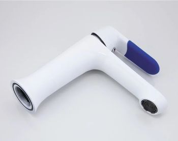 Смеситель для раковины Frap H34 F1034 Белый Хром — фото 4, Смесители для раковины