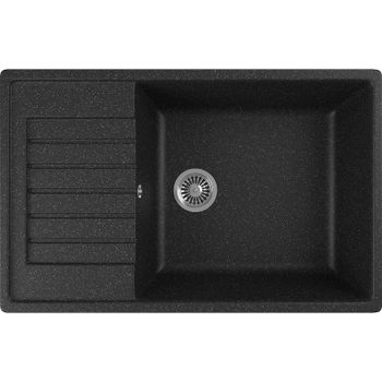 Кухонная мойка Domaci Бьелла DMC-78L DMC-78L-308 Черная — фото 1, Кухонные мойки