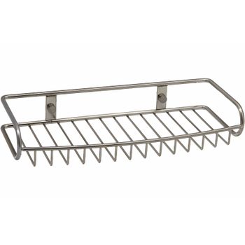 Полка корзина WasserKRAFT Ammer K-1311 Хром матовый — фото 1, Полки для ванной и душа