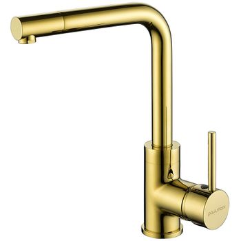 Смеситель для кухни Paulmark Honner Ho212018-G Золото — фото 1, Смесители для кухни