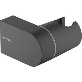 Держатель ручного душа Aquatek AQ2406MB Черный матовый — фото 1, Держатели для душа