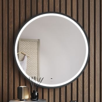 Зеркало Bond Circle 80x80 M60ZE-8080 с подсветкой с бесконтактным выключателем — фото 1, Зеркала в ванную комнату
