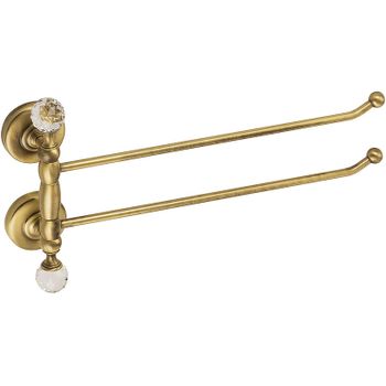 Полотенцедержатель Migliore Amerida 16570 поворотный Бронза с кристаллами Swarovski — фото 1, Полотенцедержатели