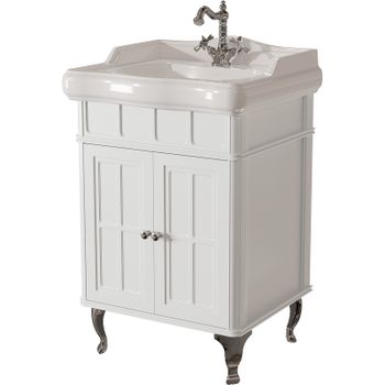 Тумба под раковину Caprigo Borgo 60 33410-B231 Белая матовая — фото 1, Тумбы под раковину