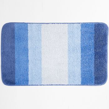 Коврик для ванной комнаты WasserKRAFT Lopau 75х45 BM-1101 Синий — фото 1, Коврики для ванной комнаты