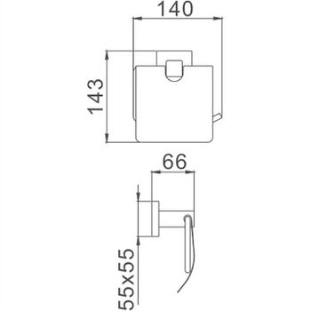 Держатель туалетной бумаги Haiba HB8603 с крышкой Хром — фото 2, Держатели туалетной бумаги