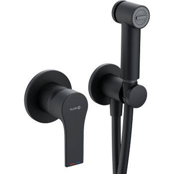 Гигиенический душ со смесителем Kludi Zenta SL 489983965 Черный матовый — фото 1, Гигиенические души