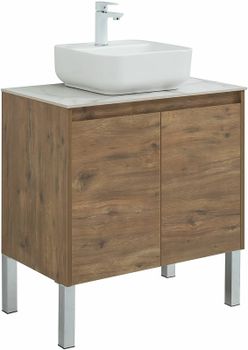 Тумба под раковину Aquanet Nova Lite 75 298852 подвесная Дуб рустикальный — фото 7, Тумбы под раковину