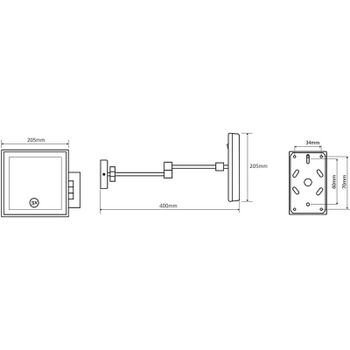 Косметическое зеркало Bemeta 112101202 Хром — фото 2, Косметические зеркала