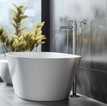 Смеситель для ванны Aquatek Классик AQ1545CR Хром — фото 4, Смесители напольные