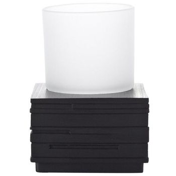 Стакан для зубных щеток Ridder Brick 22150110 Черный — фото 1, Стаканы для зубных щеток