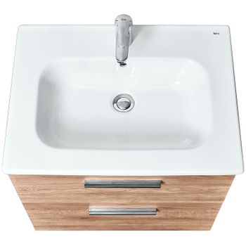 Тумба под раковину Roca Victoria 60 A857468517 подвесная Орех — фото 2, Тумбы под раковину