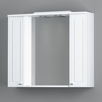 Зеркало со шкафом Damixa RedBlu Palace One 85 M41MPX0851WG с подсветкой Белый — фото 1, Зеркальные шкафы в ванную