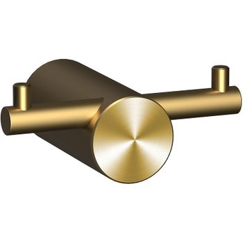 Двойной крючок Raiber Graceful RPG-80005 Золото матовое — фото 1, Крючки для полотенец