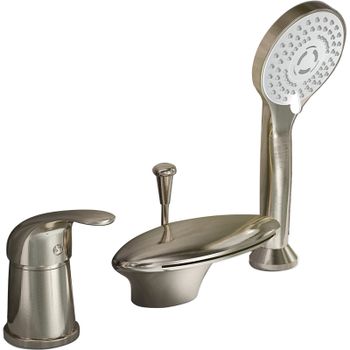 Смеситель на борт ванны Orange Iris M41-333ni Никель — фото 1, Смесители на борт ванны