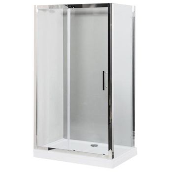 Душевой уголок Aquanet Delta NPE1131 140x80 профиль Хром, стекло прозрачное — фото 1, Прямоугольные душевые уголки