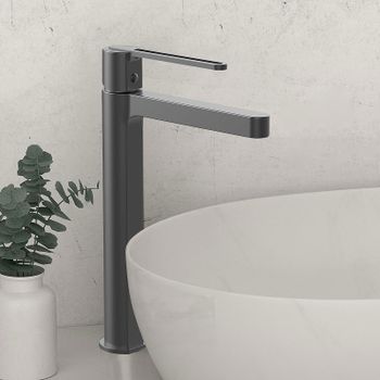 Товар: Смеситель для раковины Vincea Rondo VBF-1R2GM Вороненая сталь - фото 2 Смеситель для раковины Vincea Rondo VBF-1R2GM Вороненая сталь — фото 2, Смесители для раковины