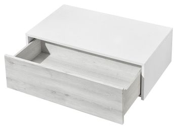 Тумба Aquaton Сакура 80 1A236603SKW80 подвесная Ольха наварра Белый глянец — фото 2, Комоды и тумбы для ванной комнаты