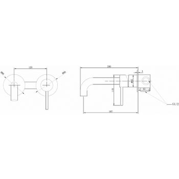 Смеситель для раковины Abber Wasser Kreis AF8112G Золото матовое — фото 3, Смесители для раковины